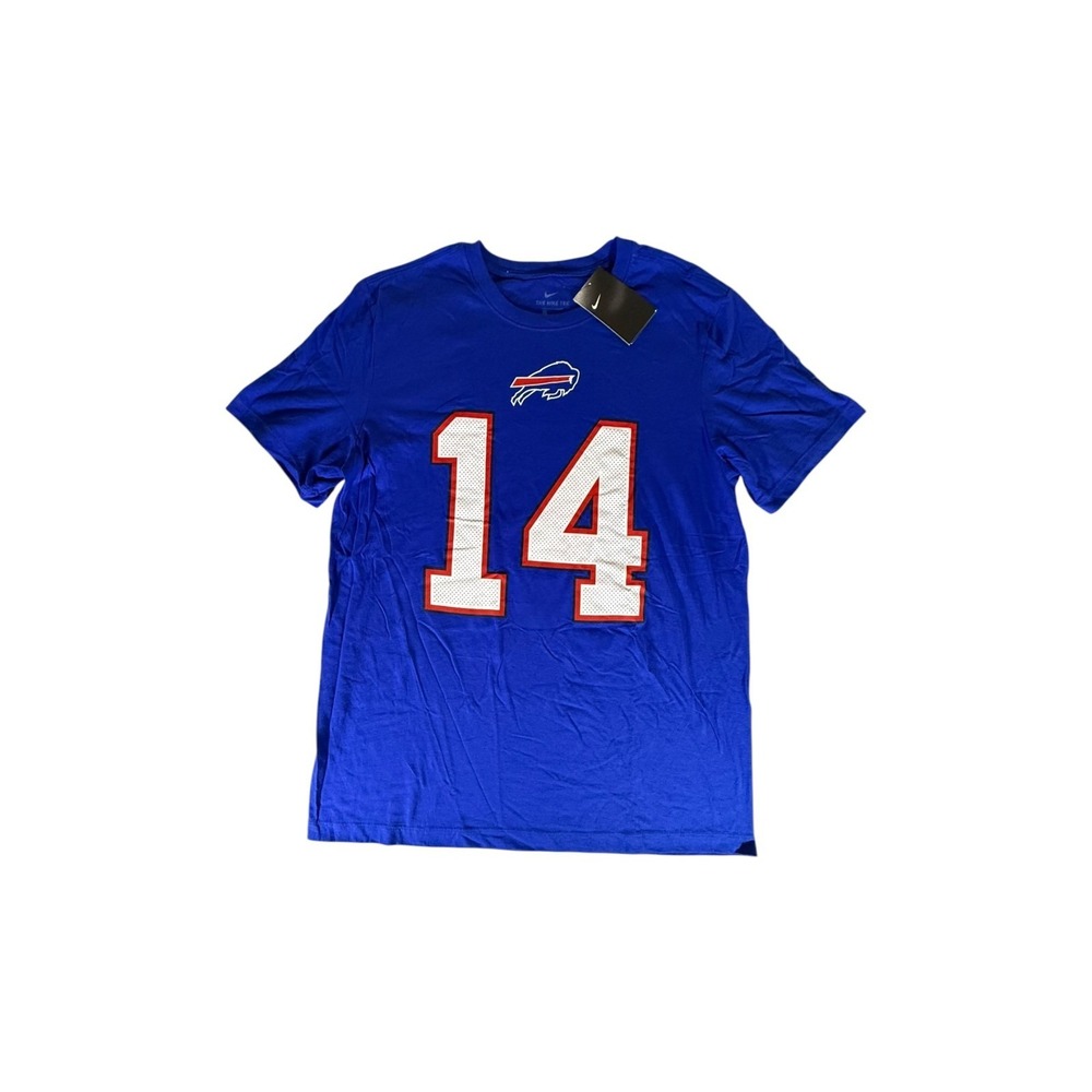 Nike Shirt Adult Large Blue Bufallo Bills Stefon Diggs #14 Short Sleeve NFL Mens